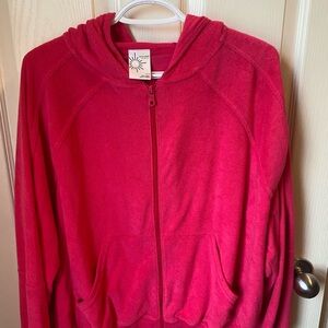 Aerie towel terry zip-up